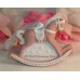 Wedgwood Pink Jaspeware Baby 1ST First Christmas Rocking Horse Ornament 2016